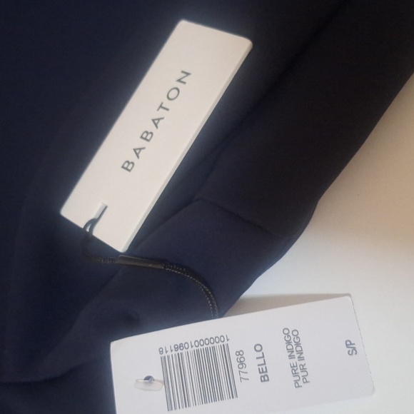 Babaton Bello Button Down Short Sleeve Pure INDIGO Size S NWT - Picture 6 of 8